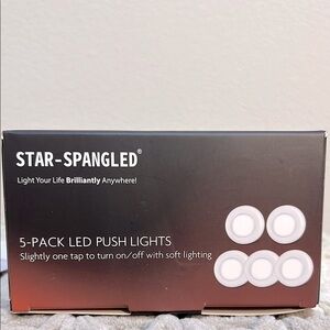 Star-Spangled LED Push Lights 5-Pack